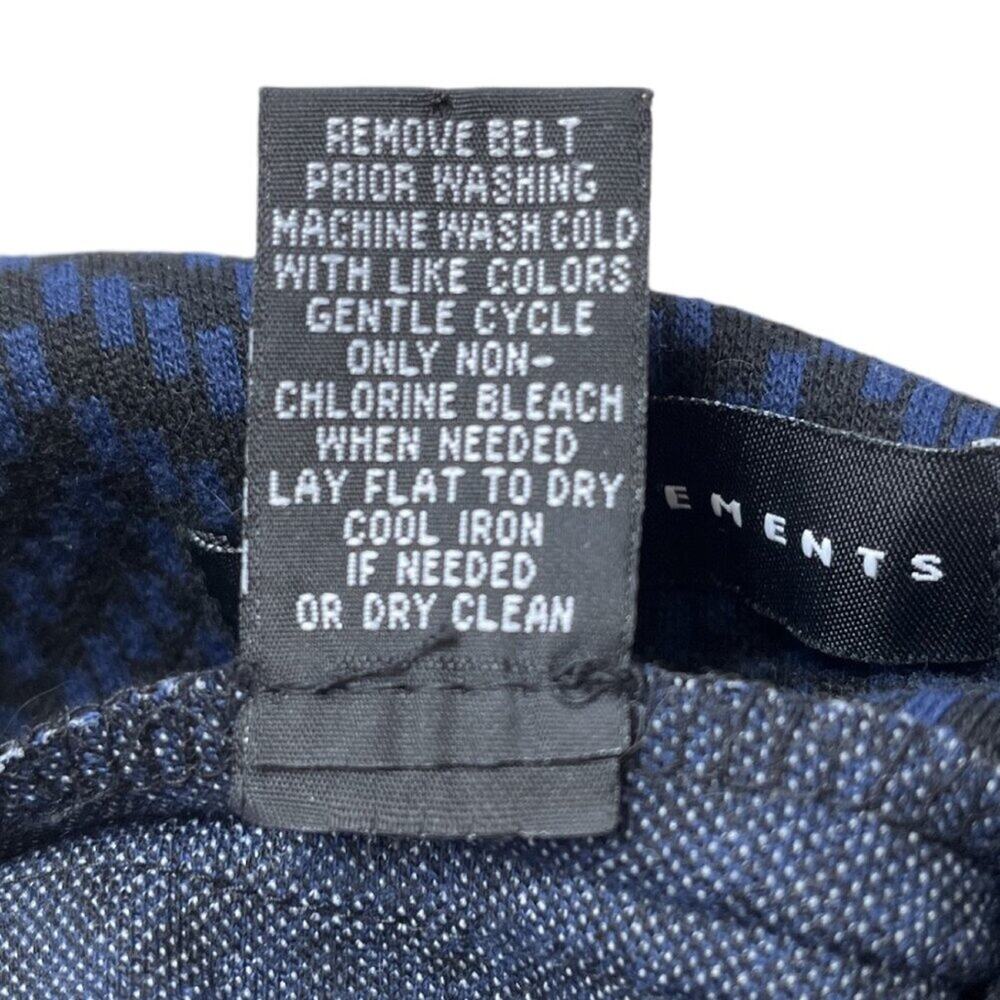 Grace Elements Skirt Womens Size 4 Blue Pencil Knee Length Belted Sophisticated - Picture 6 of 6